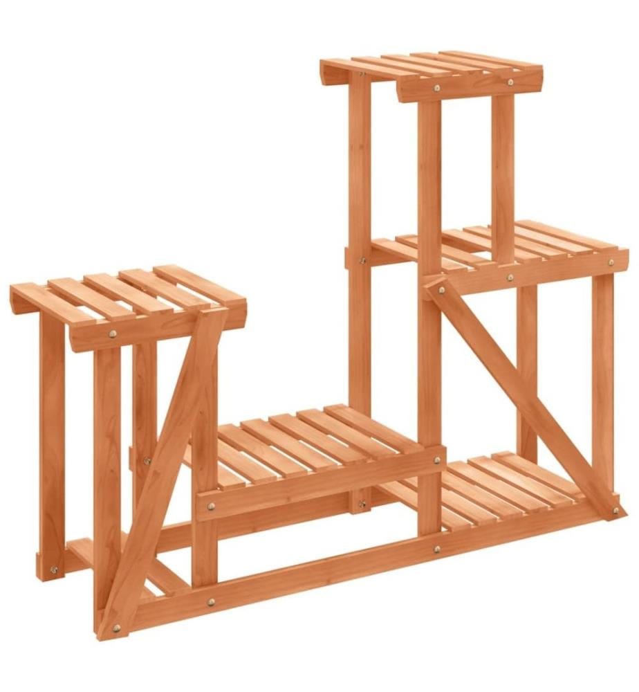 Support à fleurs 90x25x73,5 cm bois massif de sapin