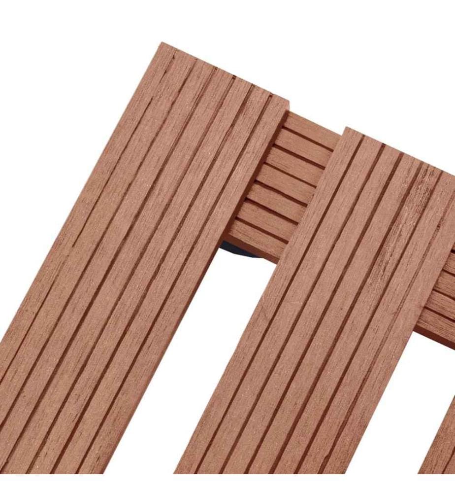 Pflanzenroller 2 Stk. Braun 30x30x7,5 cm WPC