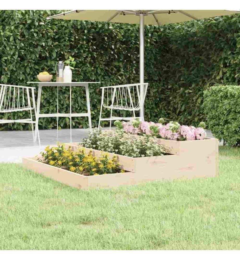Jardinière 107x107x27 cm Bois massif de pin