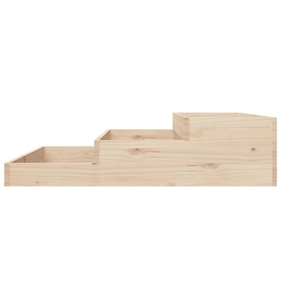 Jardinière 107x107x27 cm Bois massif de pin