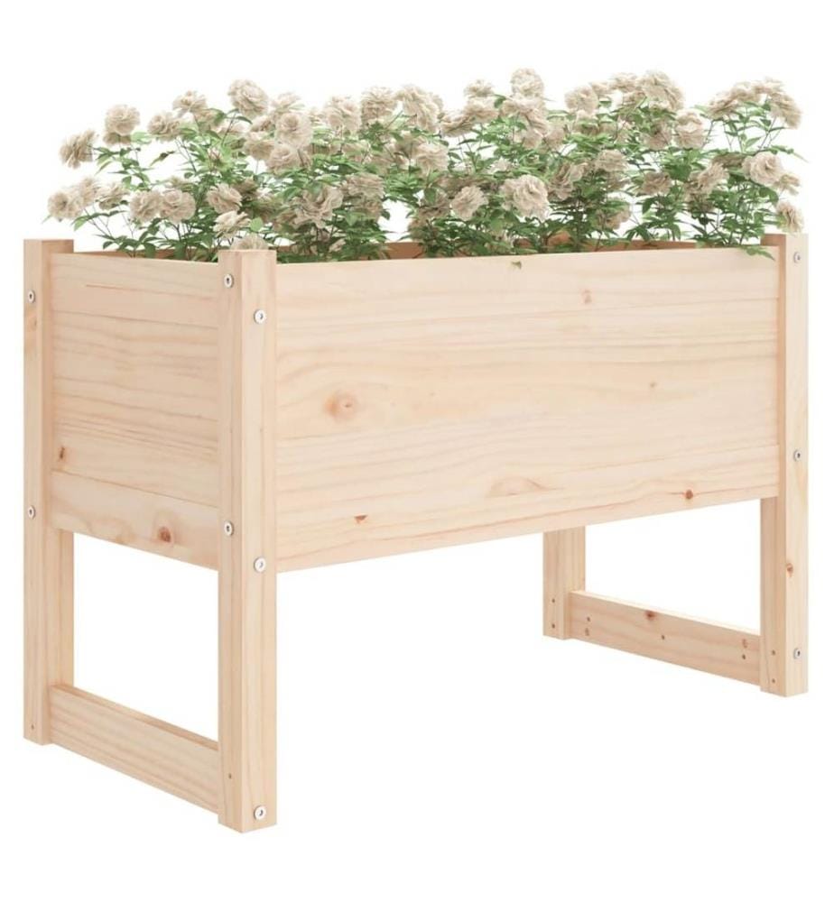 Jardinière 78x40x52 cm Bois massif de pin
