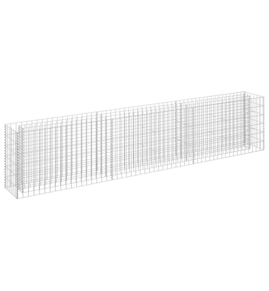 Gabionen-Hochbeet Verzinkter Stahl 270×30×60 cm