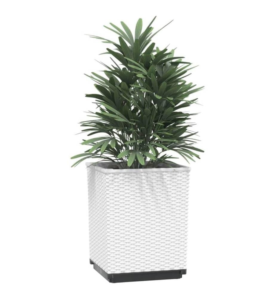 Jardinières 2 pcs blanc 30x30x37 cm polypropylène