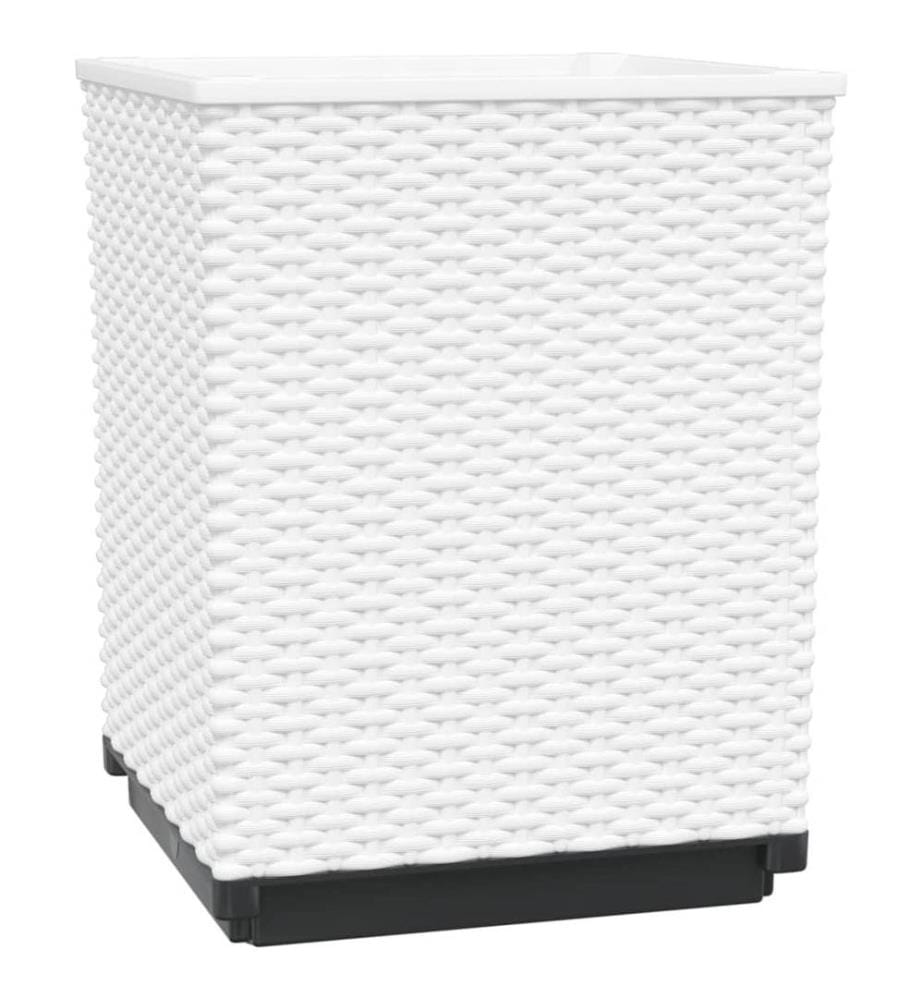 Jardinières 2 pcs blanc 30x30x37 cm polypropylène