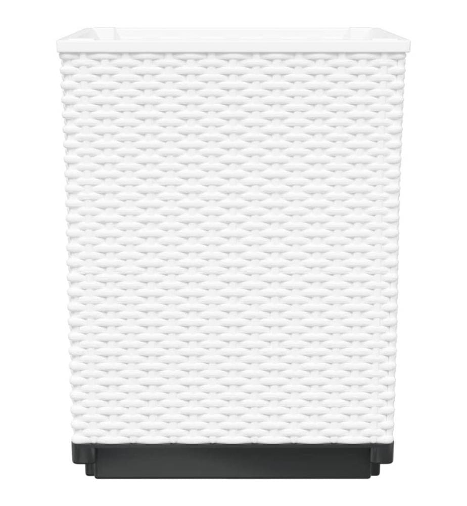 Jardinières 2 pcs blanc 30x30x37 cm polypropylène