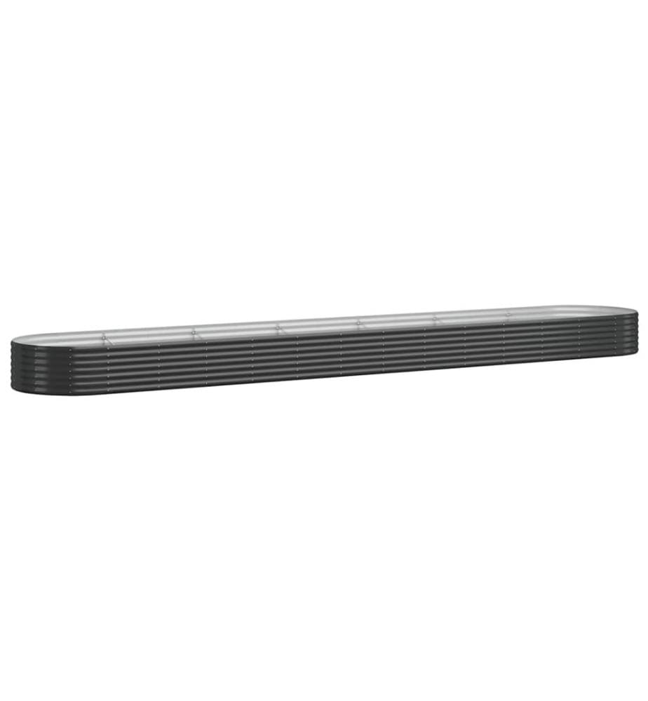 Lit surélevé de jardin Acier enduit de poudre Anthracite