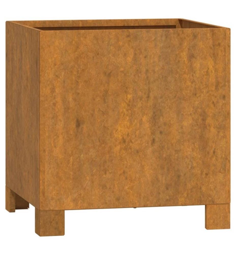 Jardinière avec pieds Rouillé 32x30x33 cm Acier corten