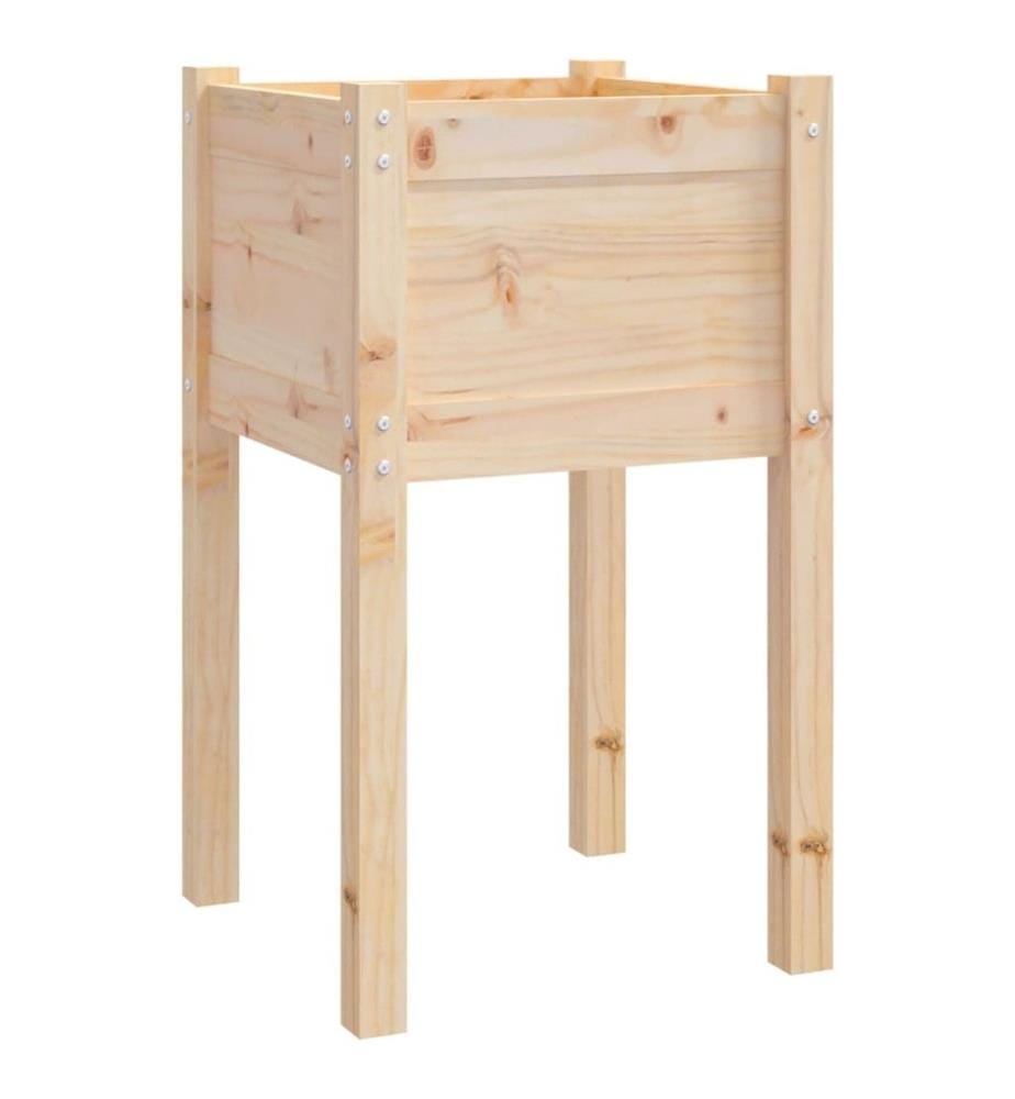 Jardinière d'extérieur 40x40x70 cm bois de pin massif