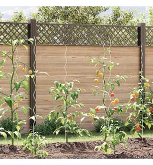 Soutien de plante 50 pcs Argenté 110 x 0.6 x 0.6 cm Acier