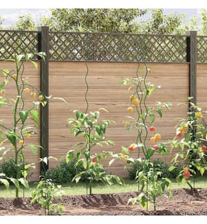 Soutien de plante 20 pcs Vert 110 x 0.6 x 0.6 cm Acier