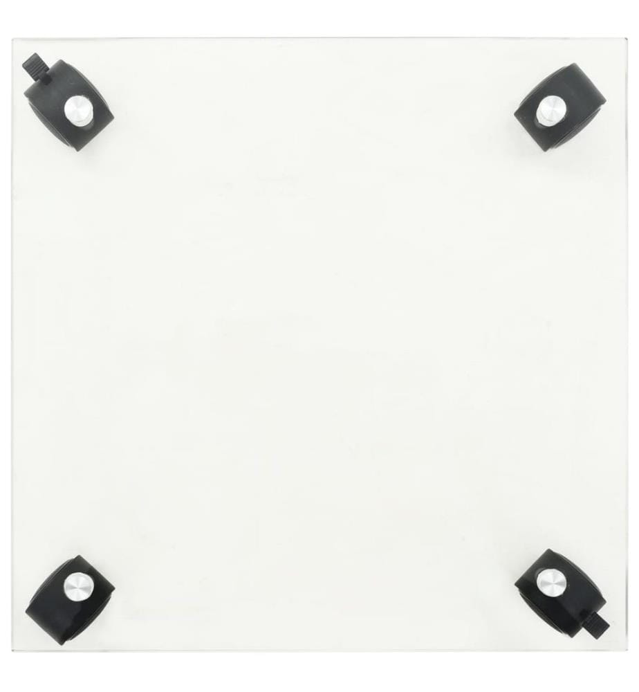Pflanzenständer mit Rollen 2 Stück Hartglas 35x35 cm Quadrat