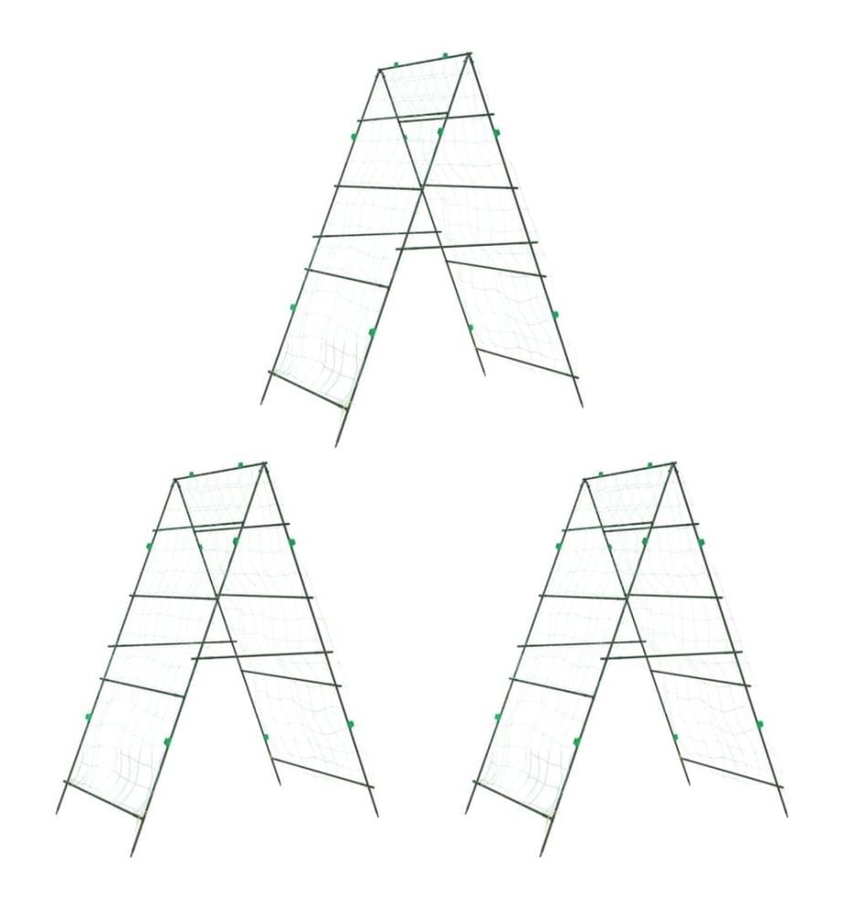 Pflanzennetze 3 Stk. A-Rahmen Stahl