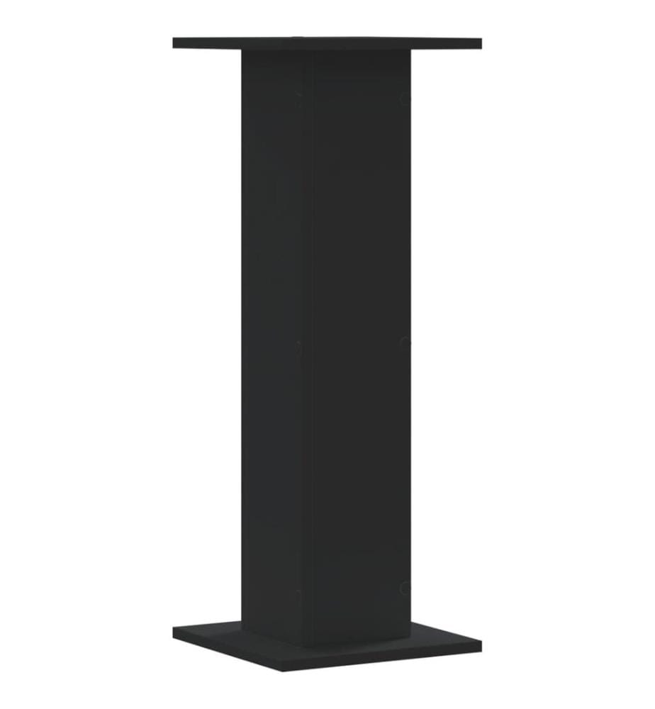 Pflanzenständer 2 Stk. Schwarz 30x30x80 cm Holzwerkstoff