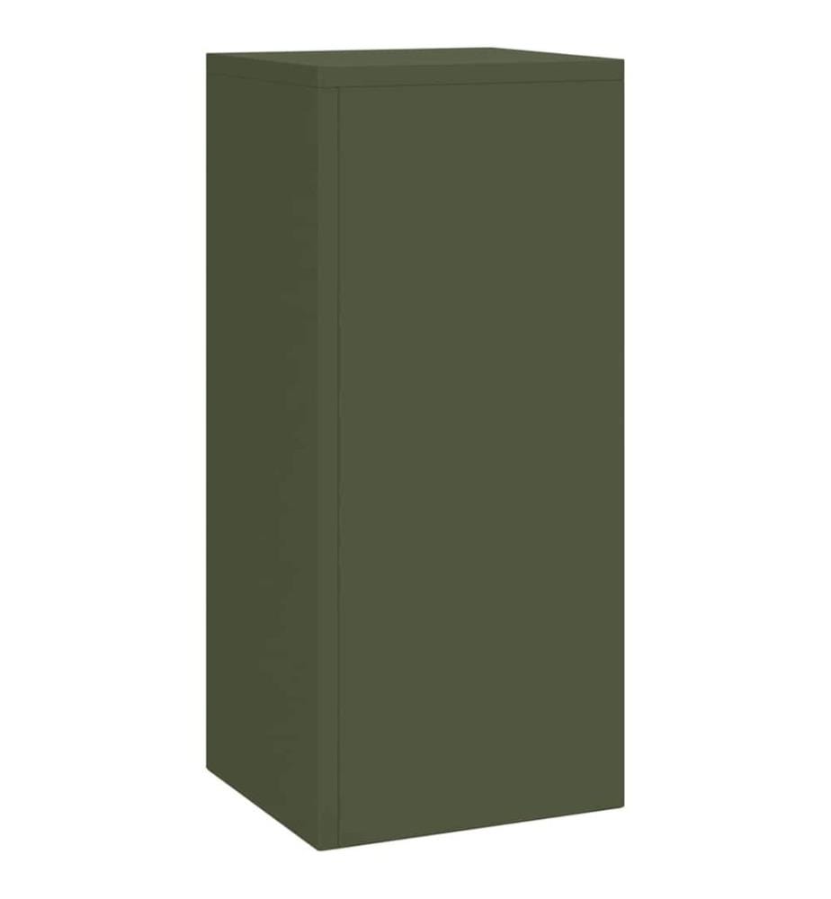Support de Plante 3 pcs Vert olive Acier
