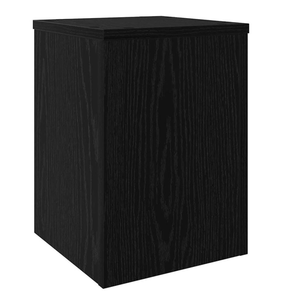 Pflanzenständer 2 pcs Schwarz Eichen-Optik 25 x 25 x 35 cm