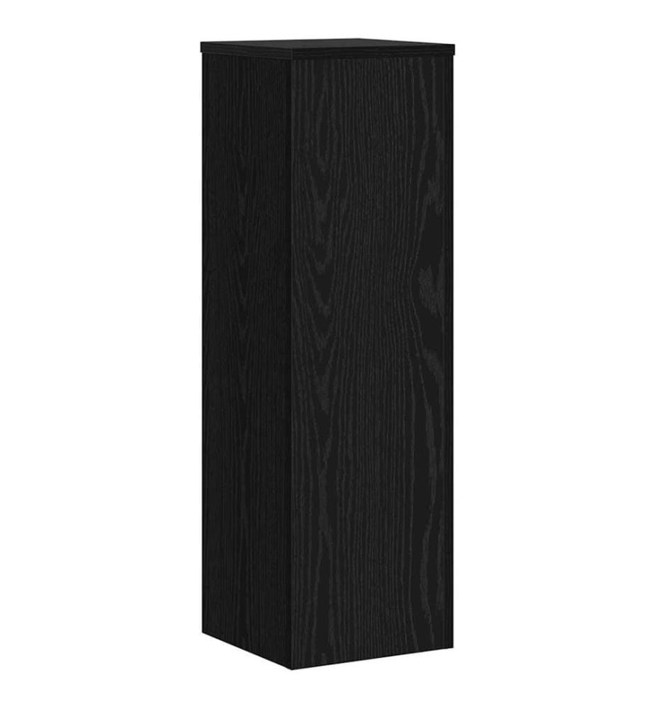 Pflanzenständer 2 pcs Schwarz Eichen-Optik 25 x 25 x 80 cm