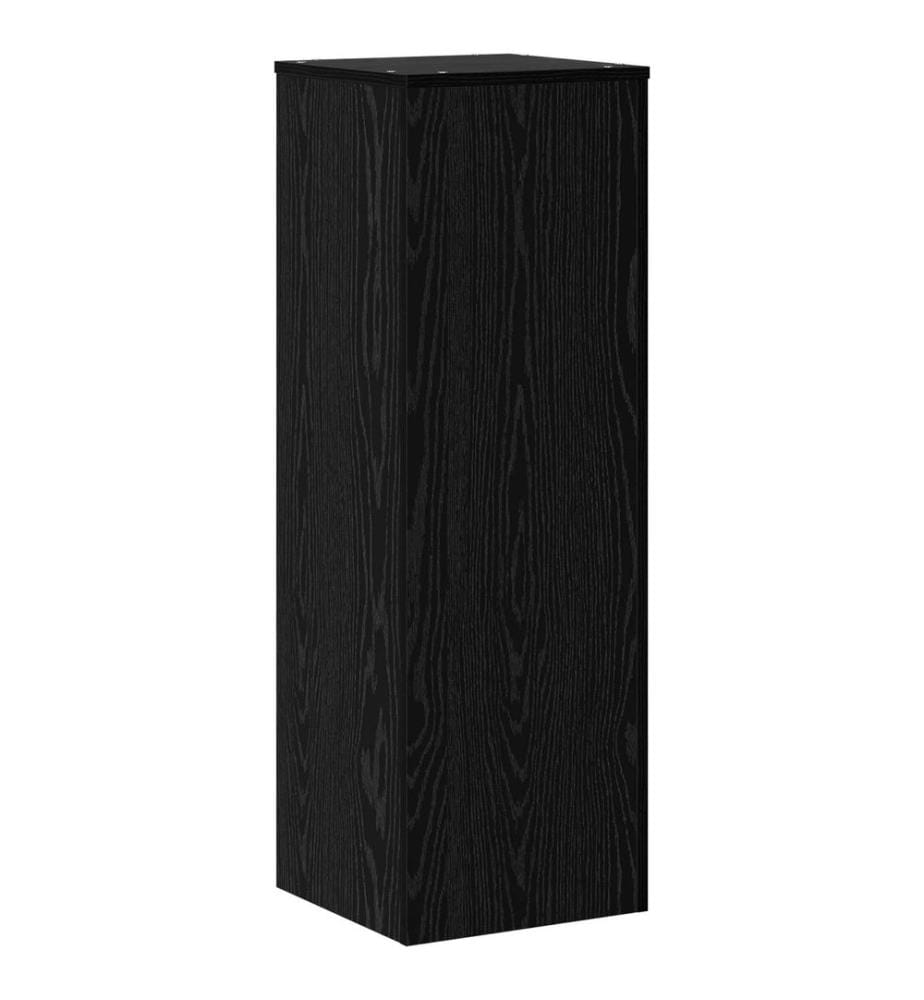 Pflanzenständer Schwarz Eichen-Optik 33 x 33 x 100 cm