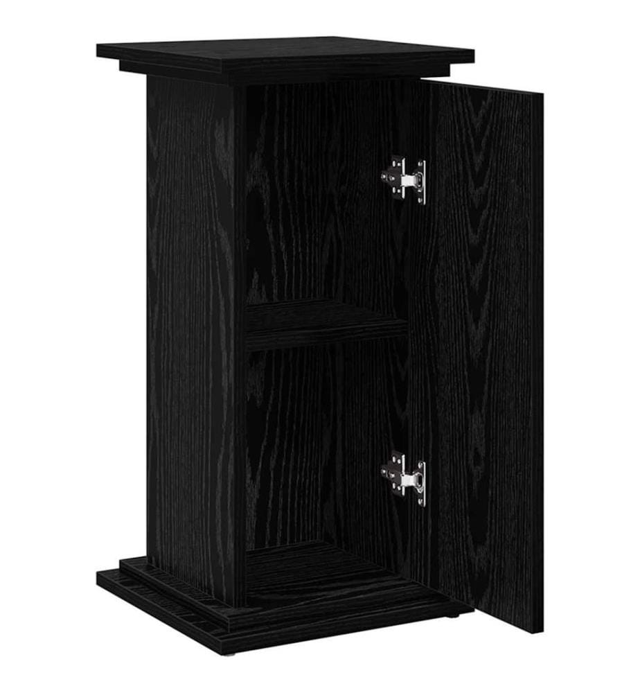 Displaysständer mit Regal Schwarz Eichen-Optik 31 x 30 x 60 cm
