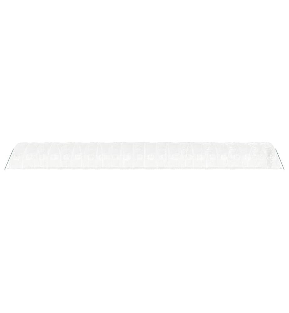 Gewächshaus mit Stahlrahmen Weiss 110 m² 22x5x2,3 m