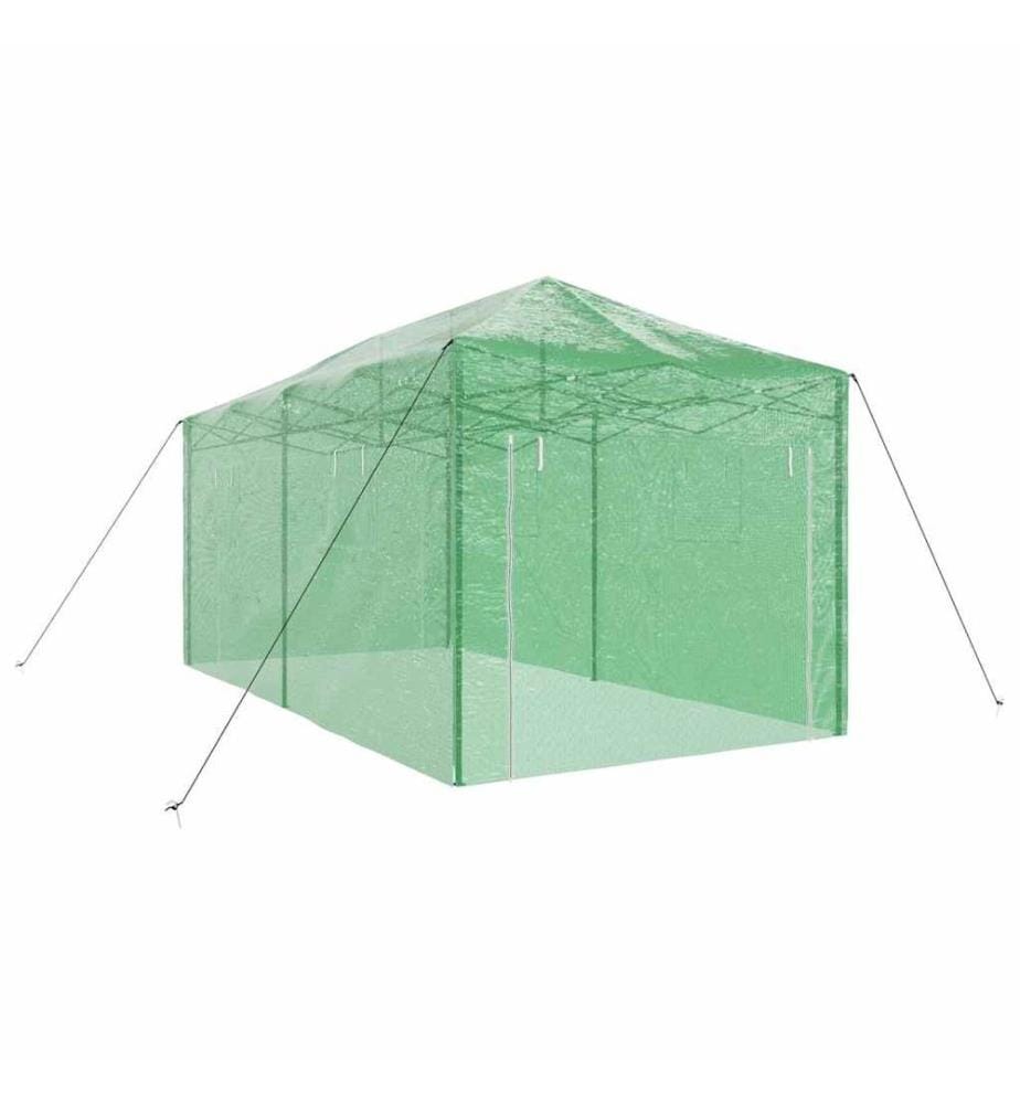 Gewächshaus mit Pop-up-Rahmen Grün 290 x 580 x 315 cm Eisen