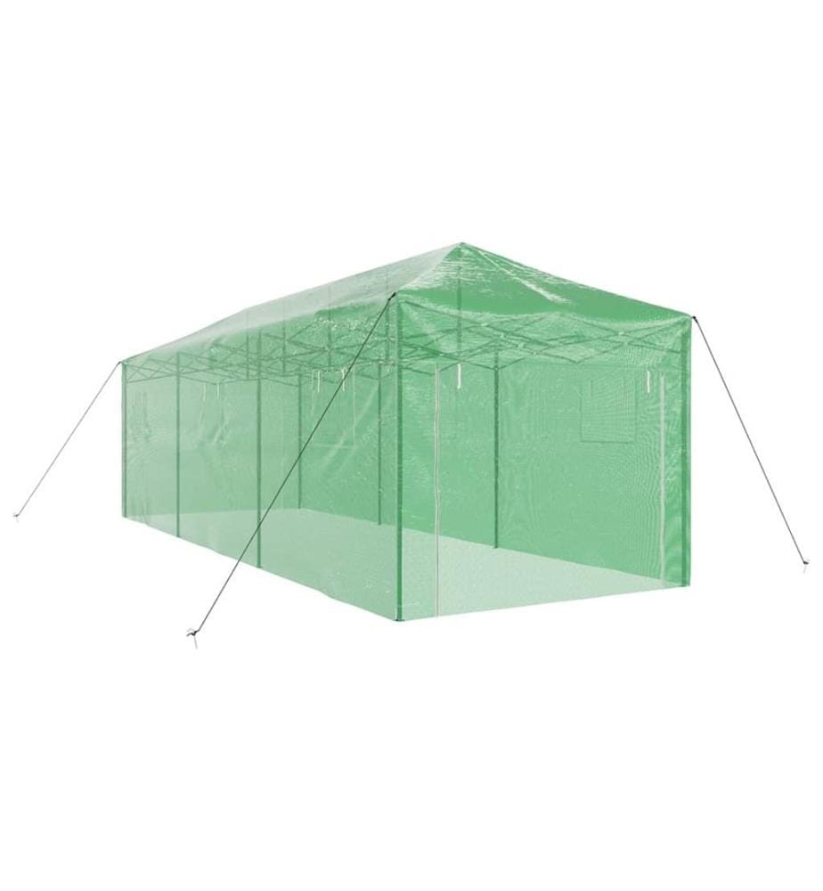 Gewächshaus mit Pop-up-Rahmen Grün 290 x 870 x 315 cm Eisen