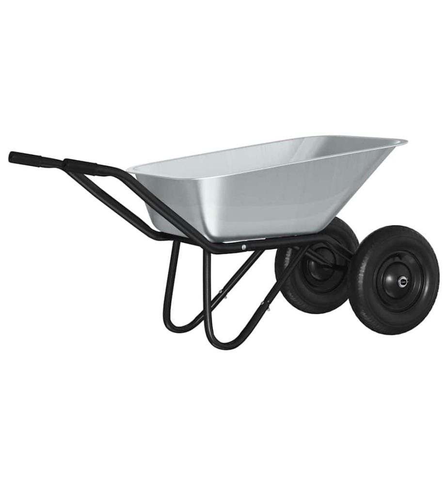 Brouette Argent et noir 137 x 60 x 65,5 cm Acier