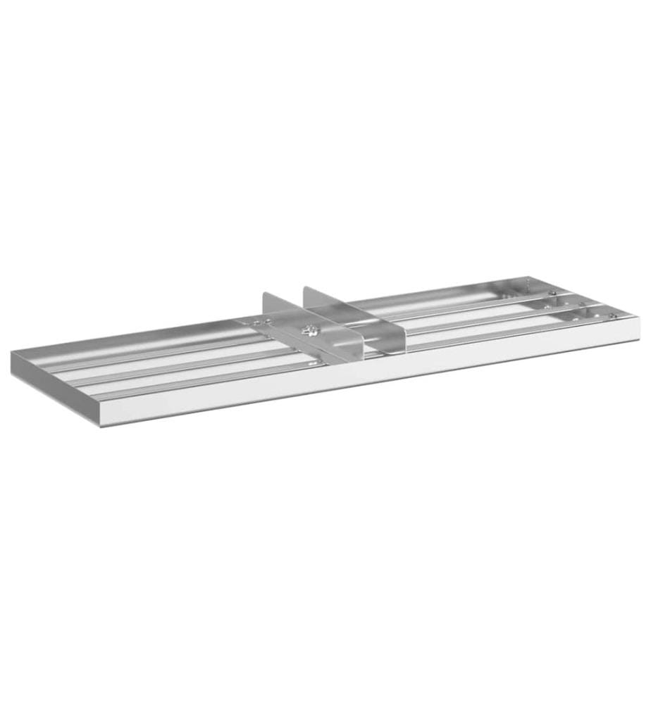 Ersatzkopf für Gartenrechen Silber 75 x 25 x 6 cm Edelstahl
