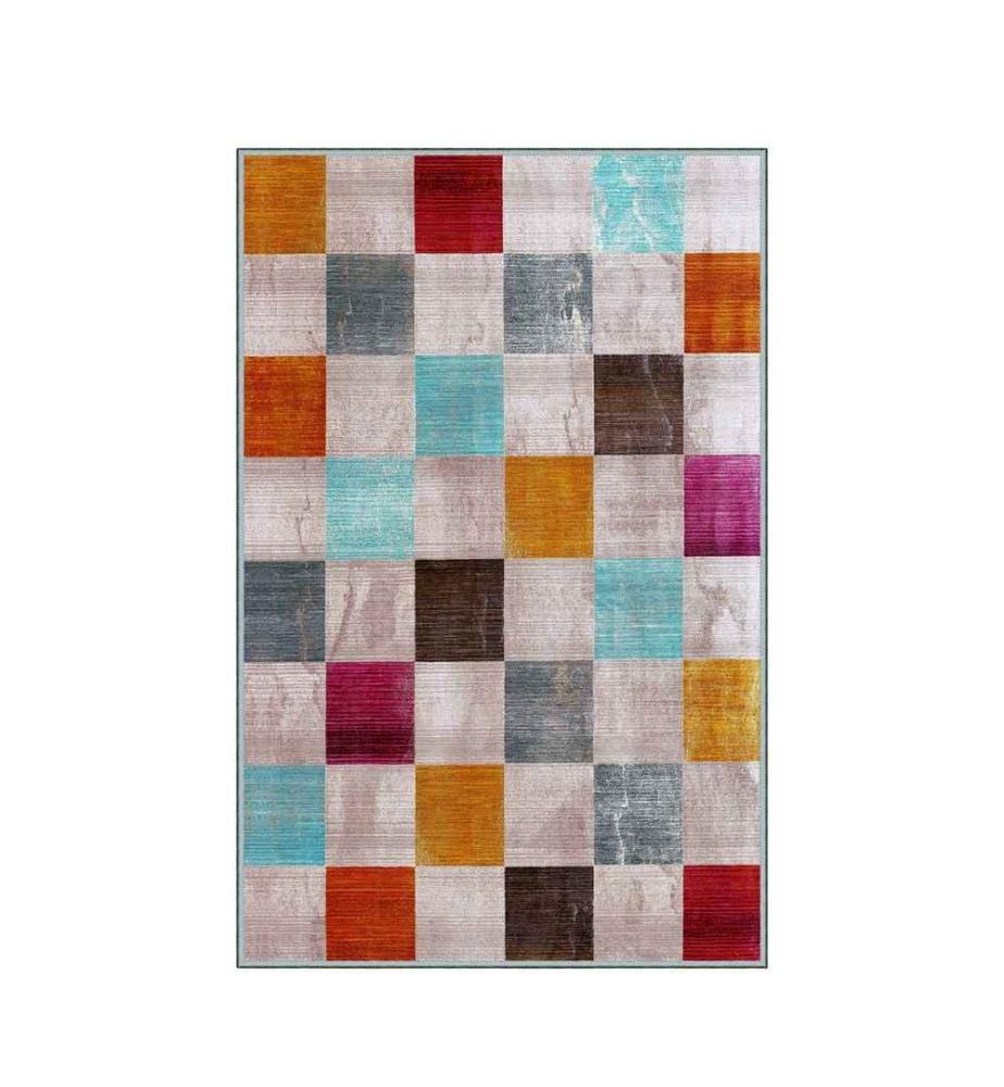 Teppich, Mehrfarbig, 100% Polyester, 120 x 180 cm