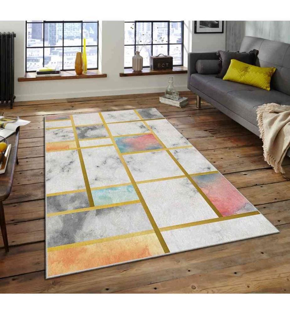 Carpet, Multicolor, 100% Polyester, 80 x 140 cm
