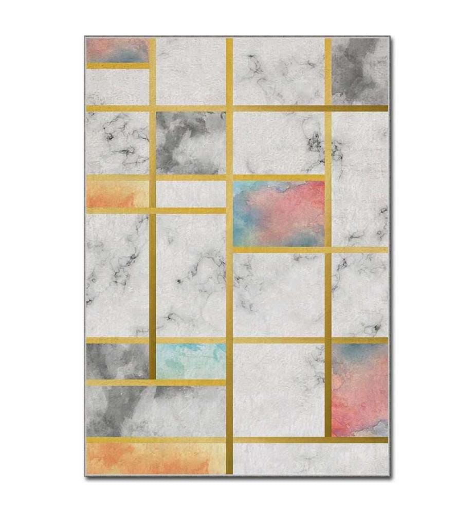 Carpet, Multicolor, 100% Polyester, 80 x 140 cm