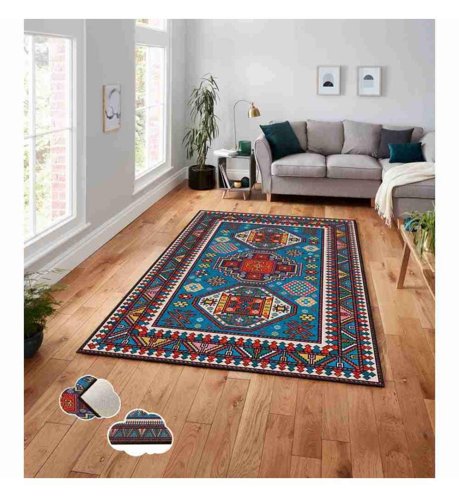 Carpet, Multicolor, 100% Polyester, 140 x 220 cm