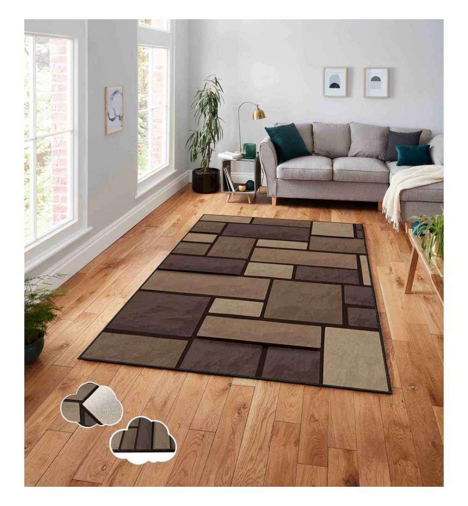 Carpet, Multicolor, 100% Polyester, 120 x 180 cm