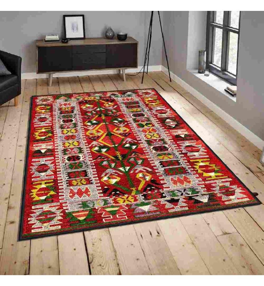 Carpet, Multicolor, 100% Velvet Fabric, Sole: 100% COTTON, 180 x 280 cm