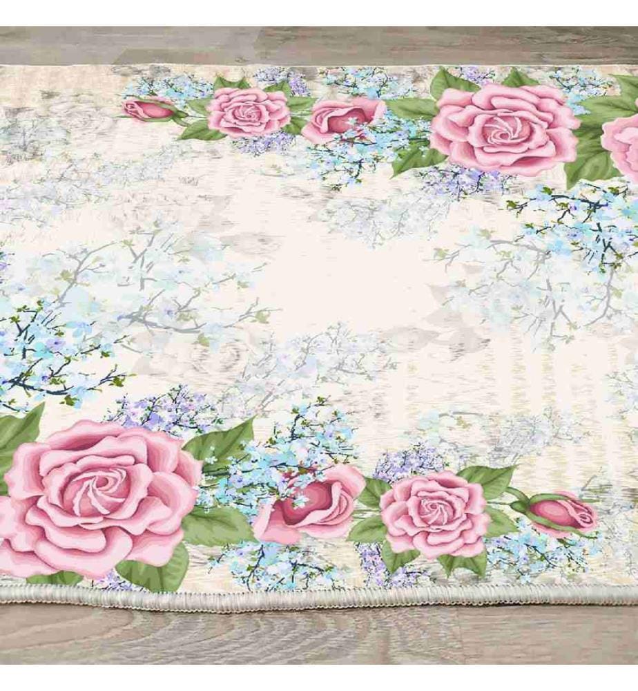 Hall Carpet, Multicolor, 100% Velvet Fabric, Sole: 100% COTTON, 100 x 200 cm