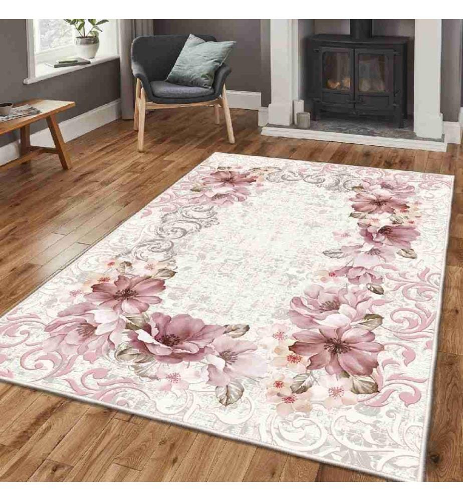 Carpet, Multicolor, 100% Velvet Fabric, Sole: 100% COTTON, 80 x 120 cm