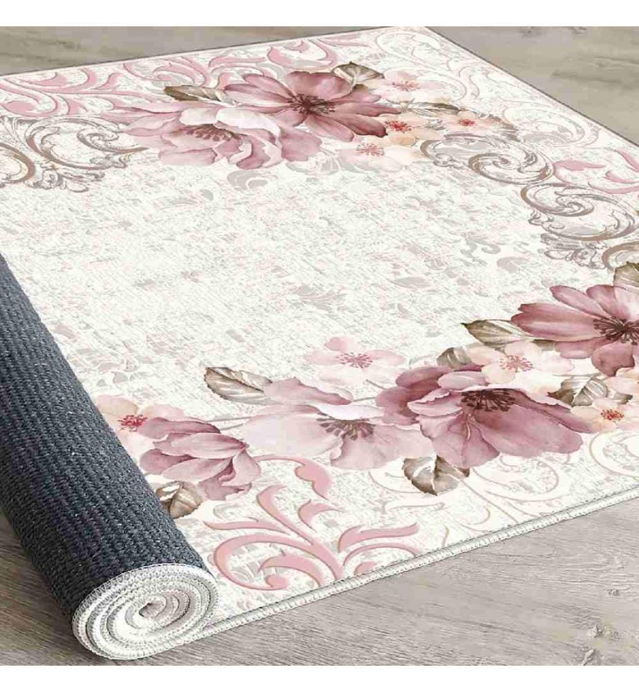 Carpet, Multicolor, 100% Velvet Fabric, Sole: 100% COTTON, 80 x 120 cm