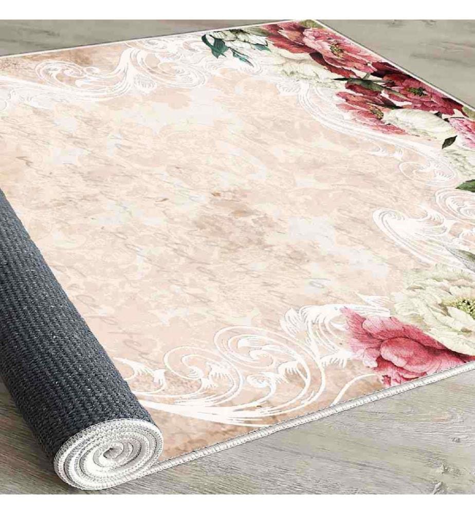 Carpet, Multicolor, 100% Velvet Fabric, Sole: 100% COTTON, 140 x 220 cm