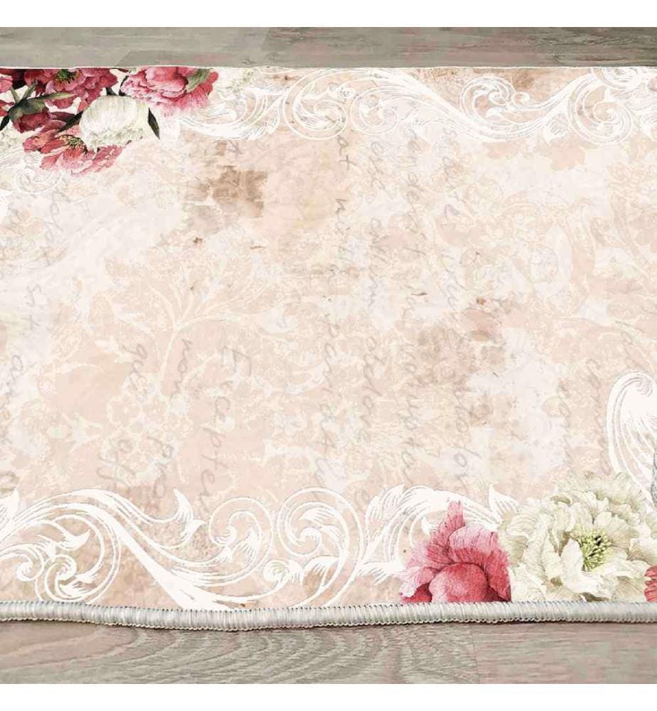 Carpet, Multicolor, 100% Velvet Fabric, Sole: 100% COTTON, 140 x 220 cm