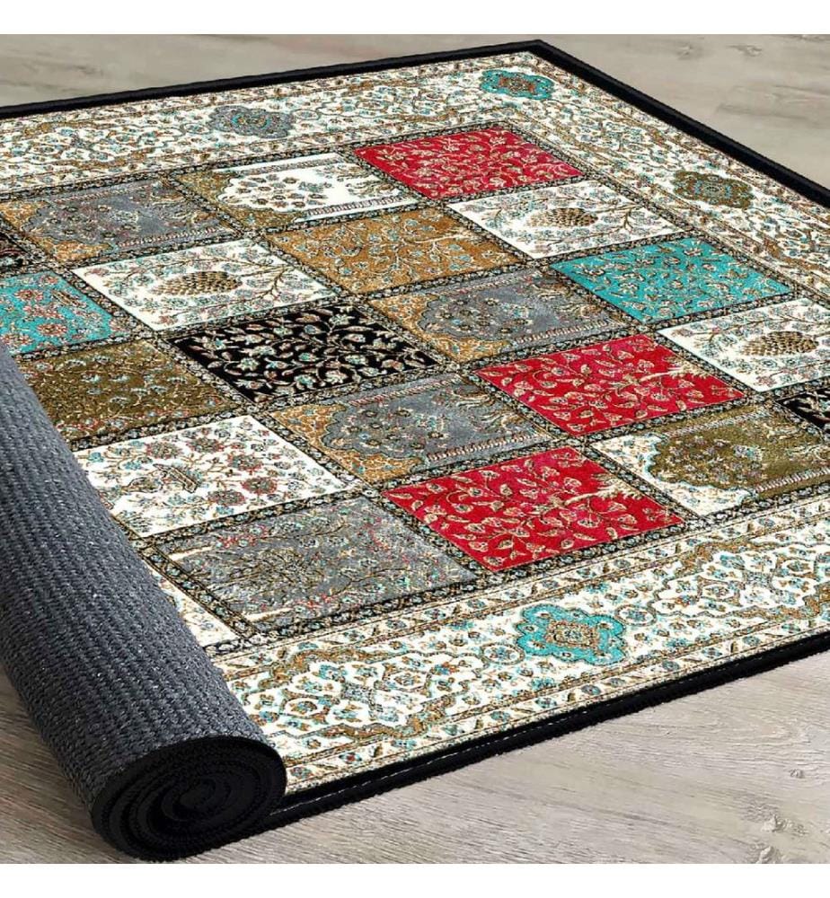 Carpet, Multicolor, 100% Velvet Fabric, Sole: 100% COTTON, 160 x 230 cm