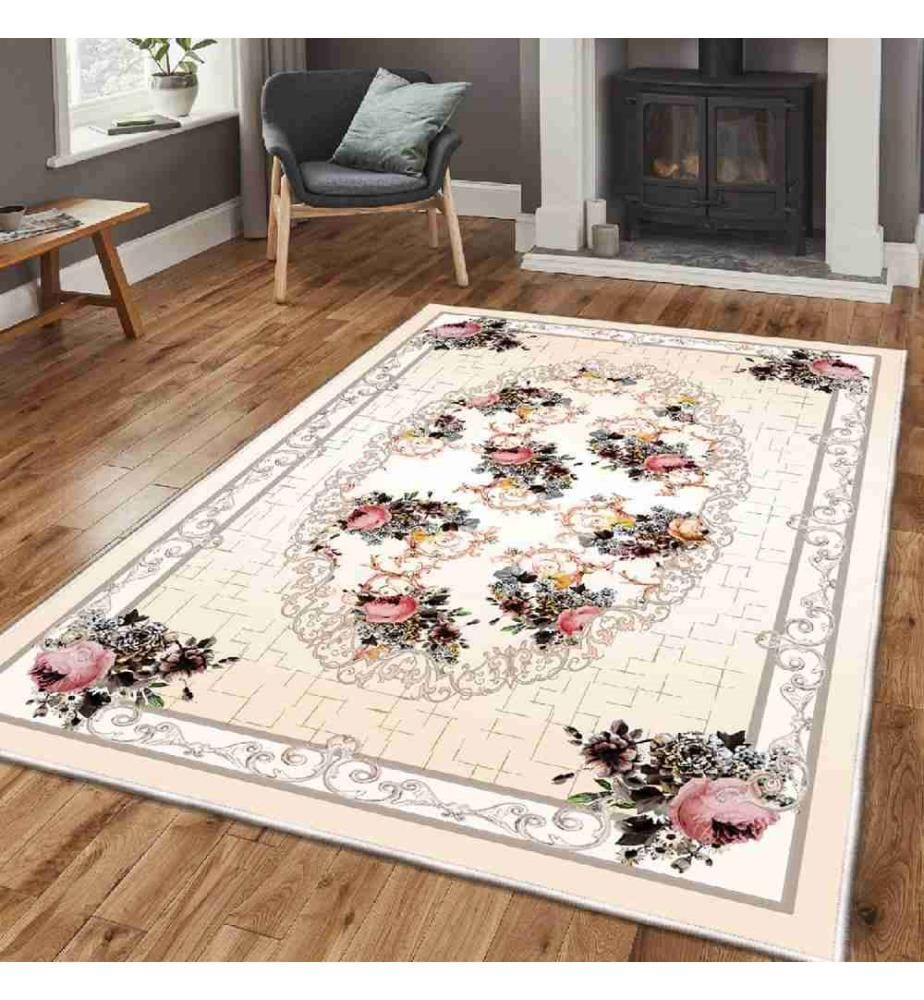 Hall Carpet, Multicolor, 100% Velvet Fabric, Sole: 100% COTTON, 80 x 200 cm