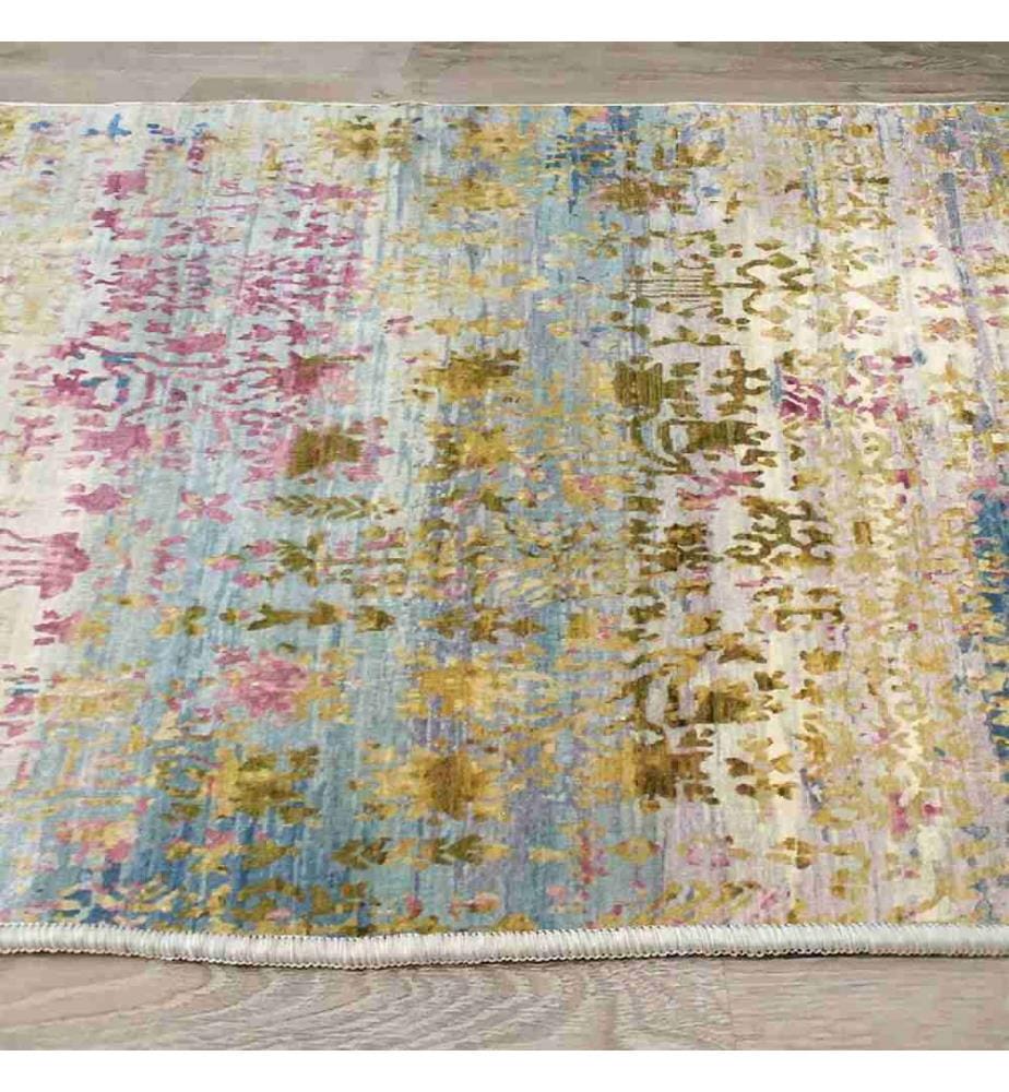 Carpet, Multicolor, 100% Velvet Fabric, Sole: 100% COTTON, 140 x 220 cm
