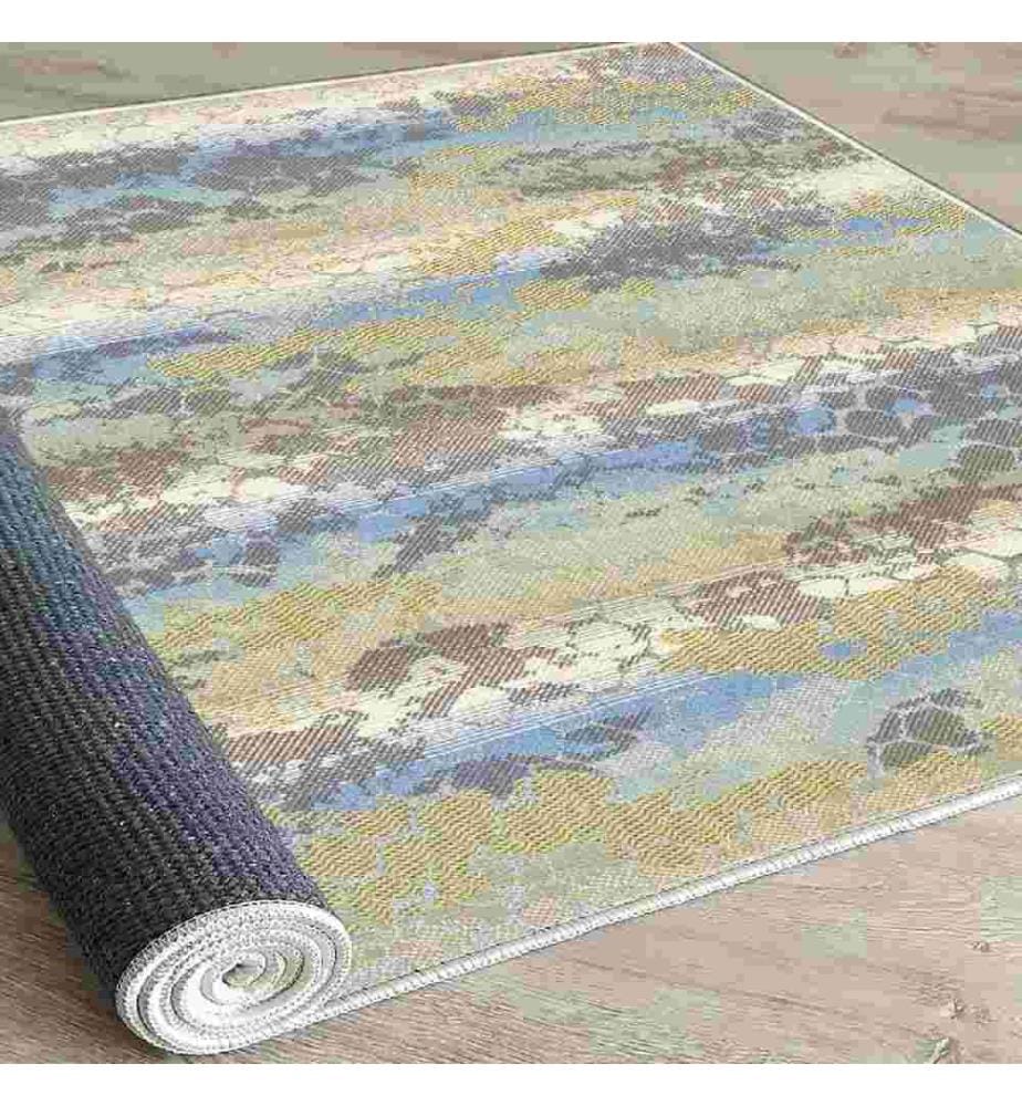 Carpet, Multicolor, 100% Velvet Fabric, Sole: 100% COTTON, 80 x 120 cm