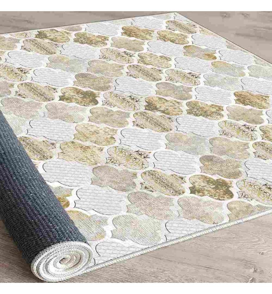Carpet, Multicolor, 100% Velvet Fabric, Sole: 100% COTTON, 80 x 120 cm