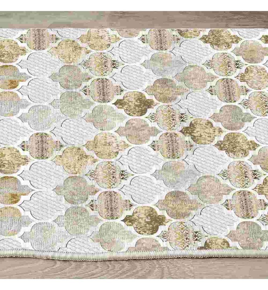 Carpet, Multicolor, 100% Velvet Fabric, Sole: 100% COTTON, 80 x 120 cm