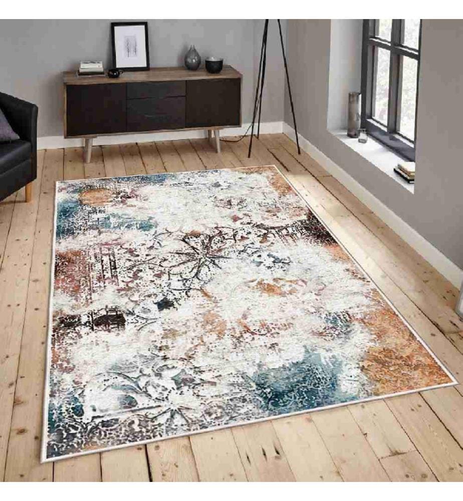 Carpet, Multicolor, 100% Velvet Fabric, Sole: 100% COTTON, 140 x 220 cm