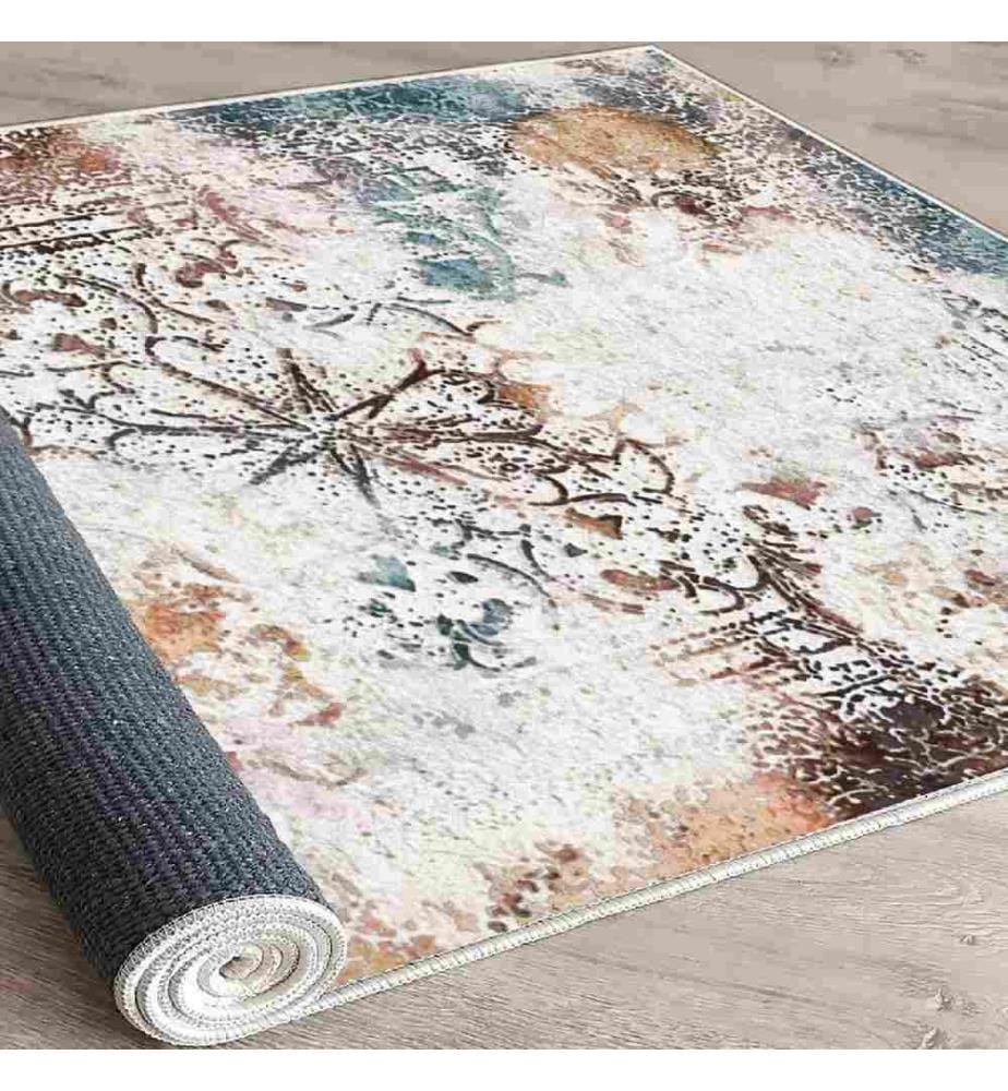 Carpet, Multicolor, 100% Velvet Fabric, Sole: 100% COTTON, 140 x 220 cm
