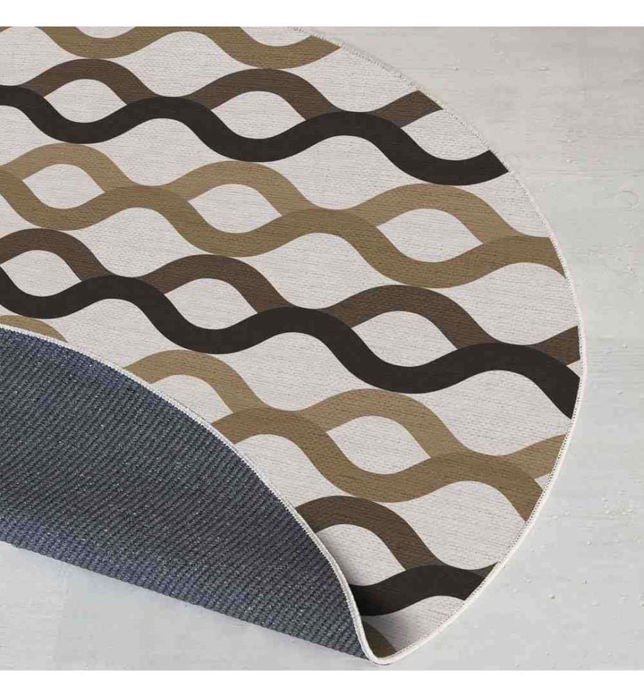 Rug, 90 x 90, , Cream, 70% Cotton - 30% Polyester, Cotton Sole