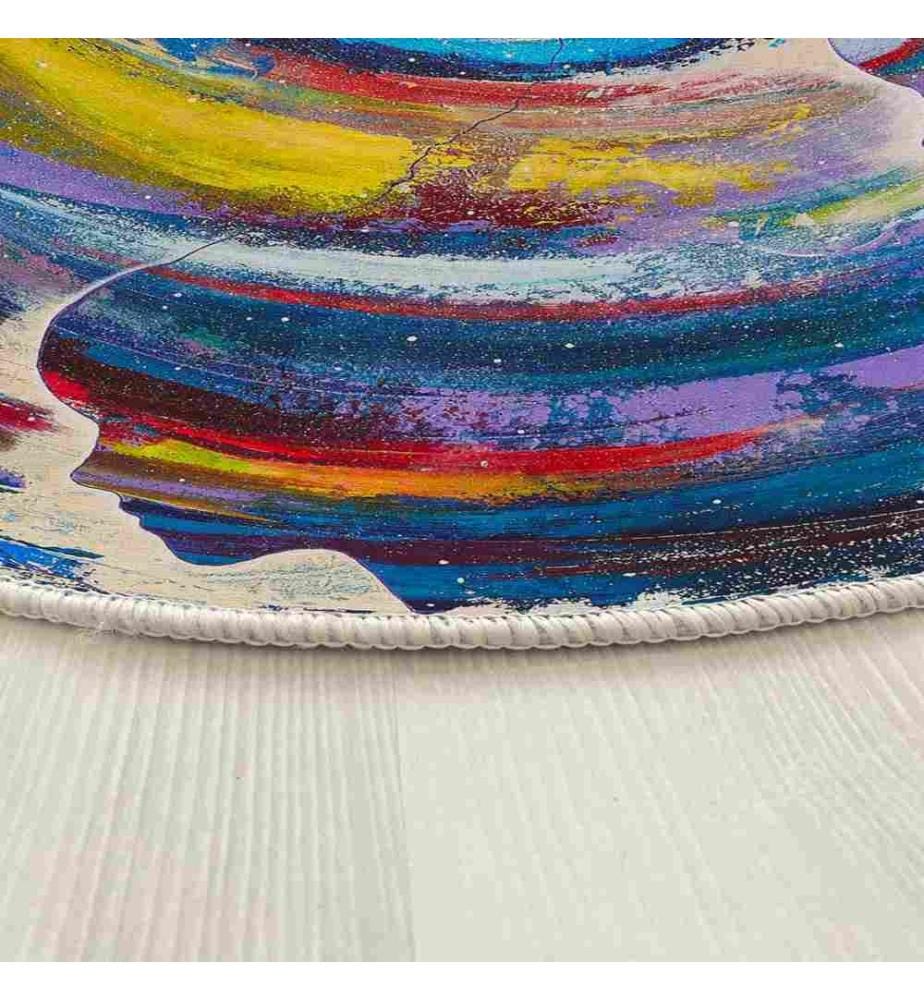 Rug, 90 x 90, , Multicolor, 70% Cotton - 30% Polyester, Cotton Sole