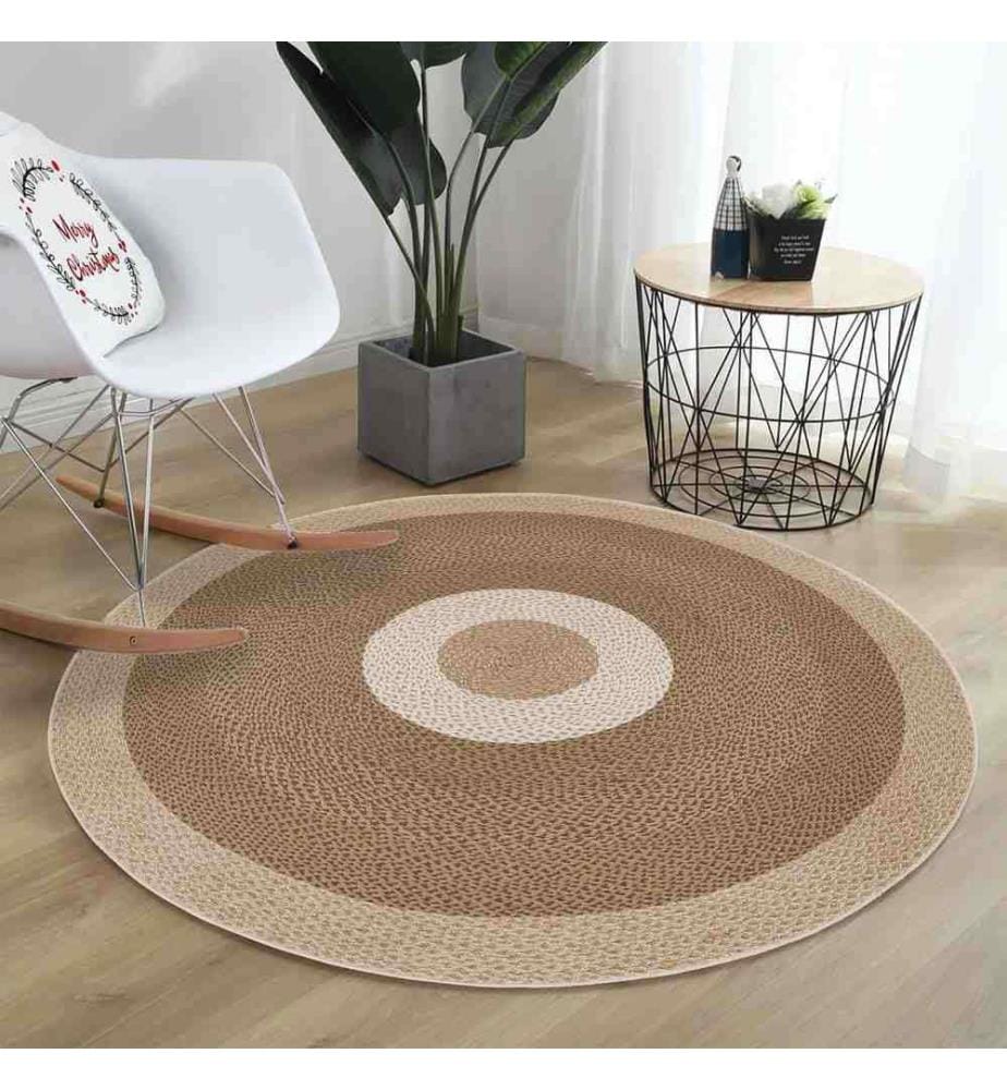 Rug, 100 x 100, , Brown, 70% Cotton - 30% Polyester, Cotton Sole