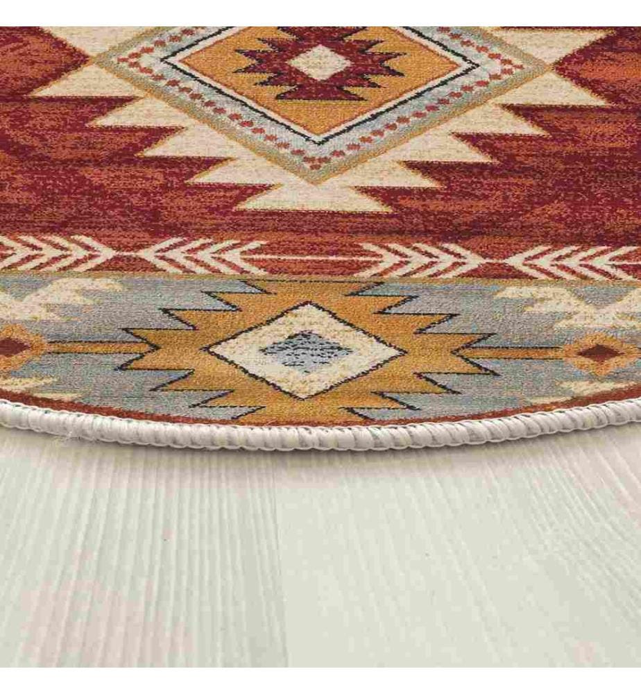 Rug, 100 x 100, , Orange, 70% Cotton - 30% Polyester, Cotton Sole